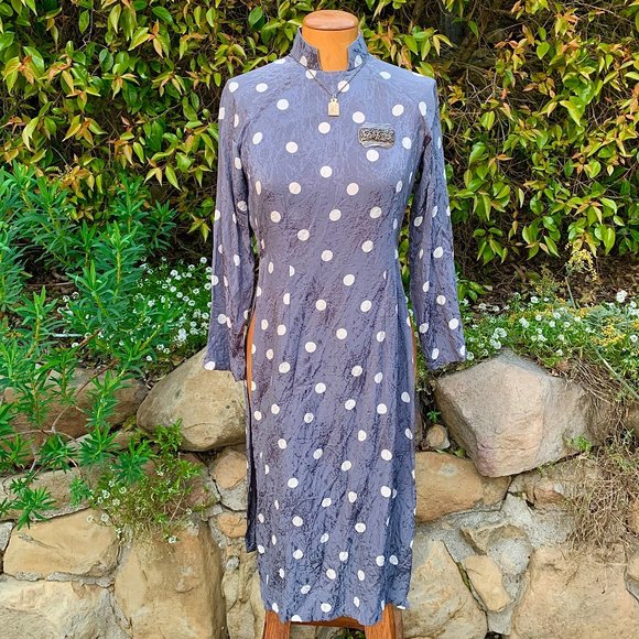 Vintage French colonial era silver brooch and bracelet from Indochina - Picture 6 of 7